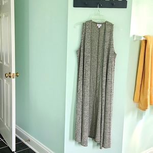 Lularoe JOY vest. NWOT MEDIUM  but can fit a large . TAUPE
